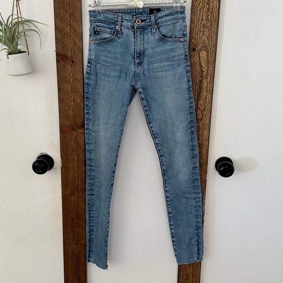 AG Adriano Goldschmied Farrah Skinny Ankle Denim Jeans Raw Hem 23R Women’s 
euc - Picture 5 of 10